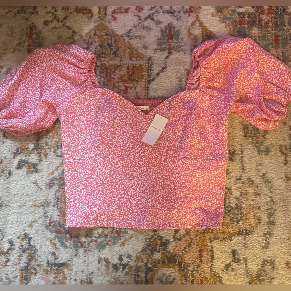 Abercrombie & Fitch Pink Floral Blouse